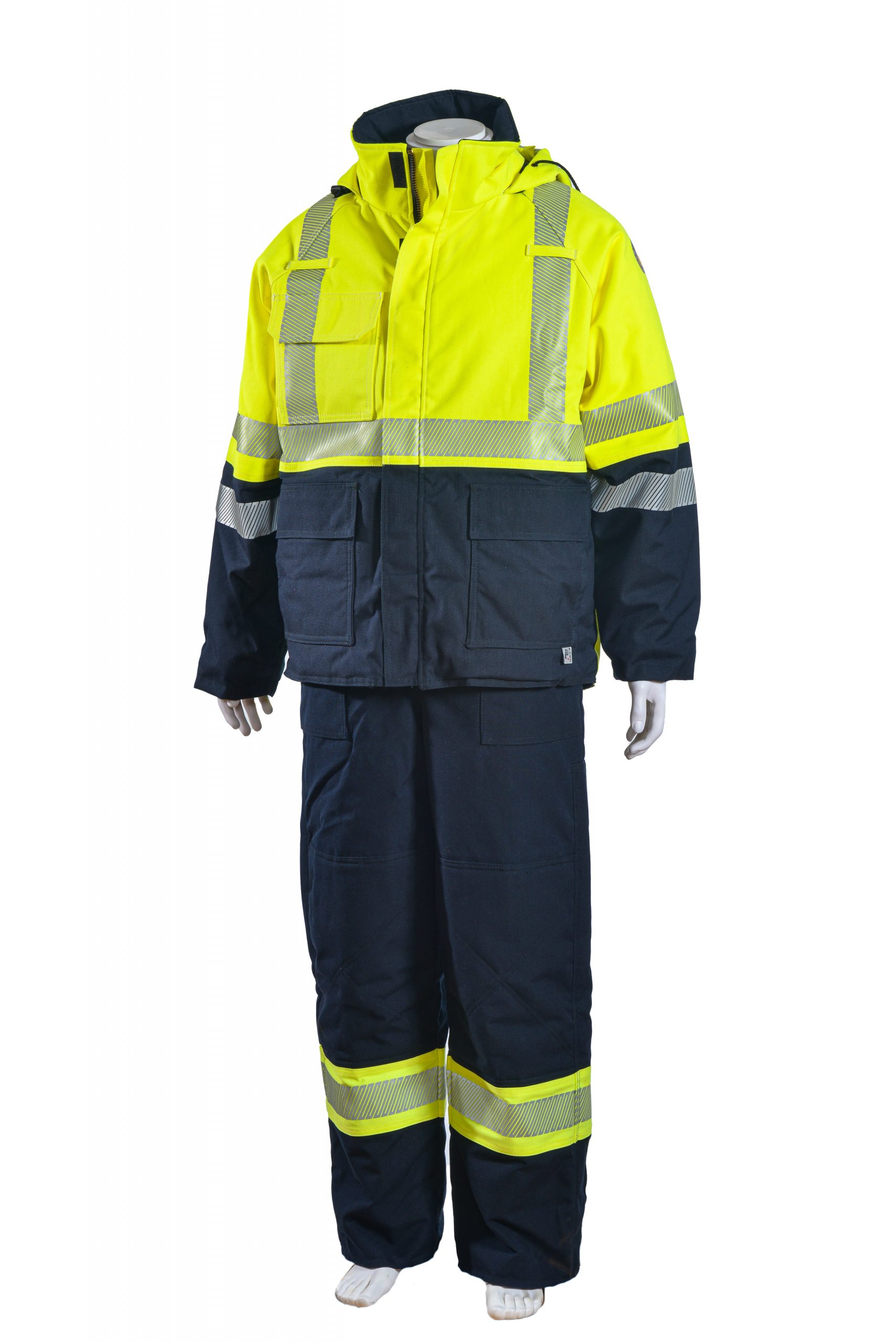 WEATHERPROOF WINTER PARKA, HIGH VISIBILITY FIRE RETARDANT PROTECTION ...